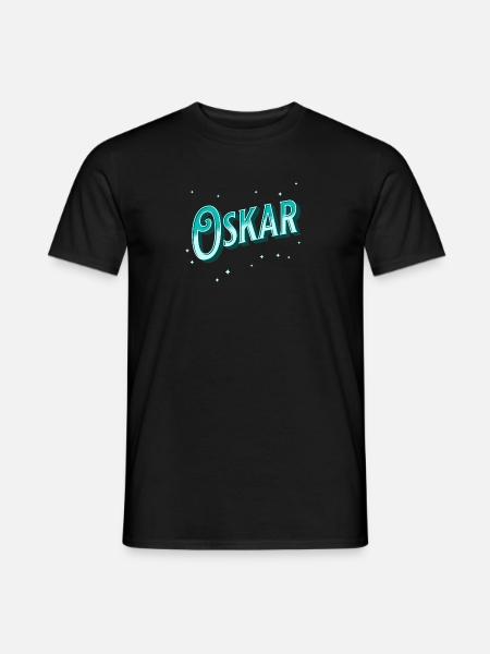 Oskar name personalized - Men's T-Shirt - black