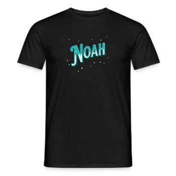Noah names personalized - Men's T-Shirt - black - Front - AI Model Male 178 light (178cm)