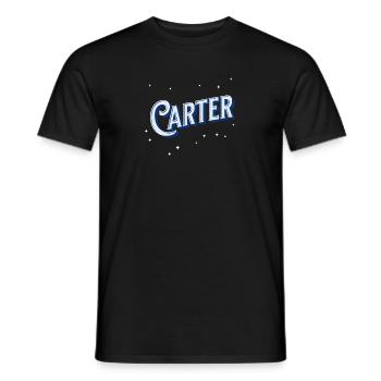 Carter Namen personalisiert - Männer T-Shirt - Schwarz - Vorne - AI Model Male 178 light (178cm)