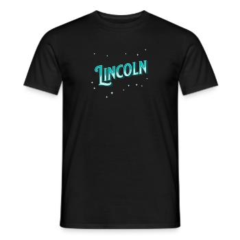 Lincoln Namen personalisiert - Männer T-Shirt - Schwarz - Vorne - AI Model Male 178 light (178cm)