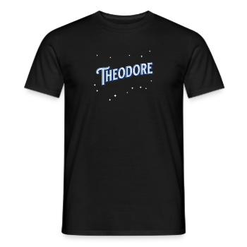 Theodore name personalized - Men's T-Shirt - black - Front - AI Model Male 178 light (178cm)