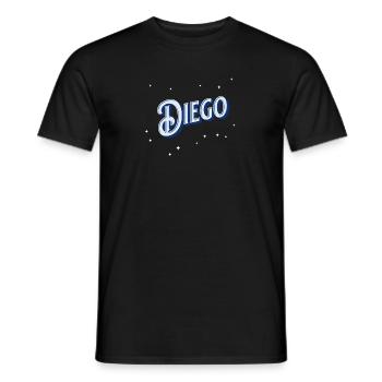 Diego Namen personalisiert - Männer T-Shirt - Schwarz - Vorne - AI Model Male 178 light (178cm)