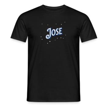 Jose Namen personalisiert - Männer T-Shirt - Schwarz - Vorne - AI Model Male 178 light (178cm)