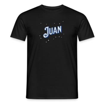 Juan names personalized - Men's T-Shirt - black - Front - AI Model Male 178 light (178cm)