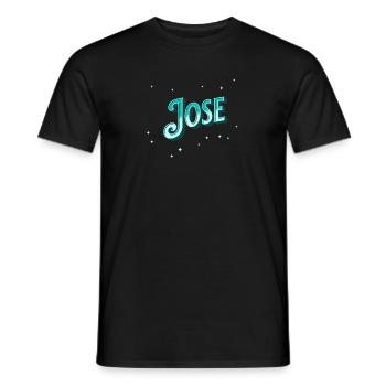 Jose Namen personalisiert - Männer T-Shirt - Schwarz - Vorne - AI Model Male 178 light (178cm)