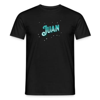Juan names personalized - Men's T-Shirt - black - Front - AI Model Male 178 light (178cm)