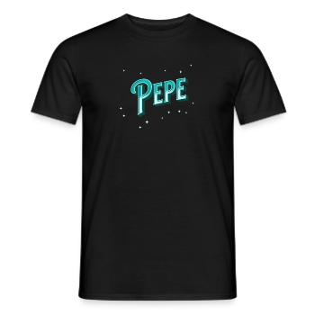 Pepe name personalized - Men's T-Shirt - black - Front - AI Model Male 178 light (178cm)