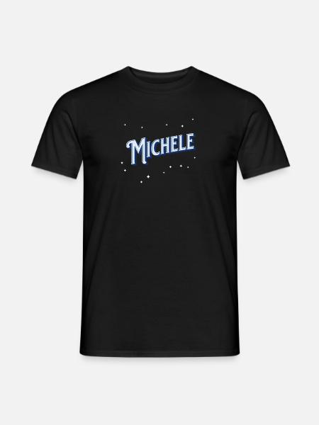 Michele name personalized - Men's T-Shirt - black