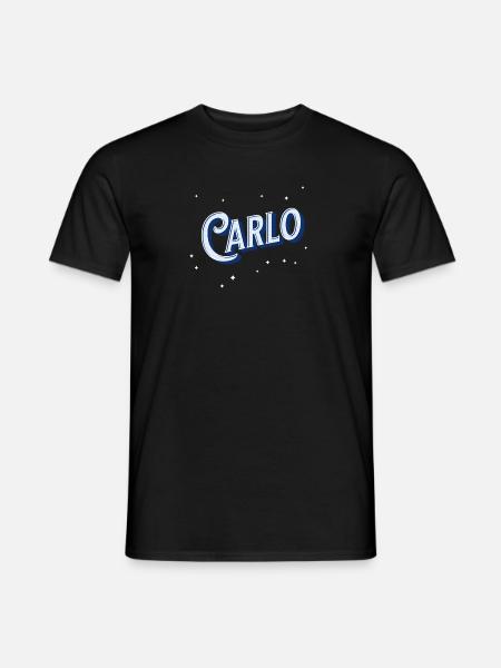 Carlo names personalized - Men's T-Shirt - black