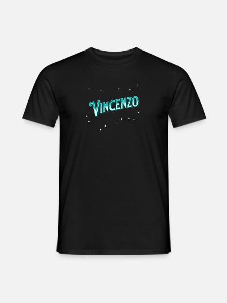 Vincenzo name personalized - Men's T-Shirt - black