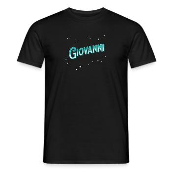 Giovanni name personalized - Men's T-Shirt - black - Front - AI Model Male 178 light (178cm)