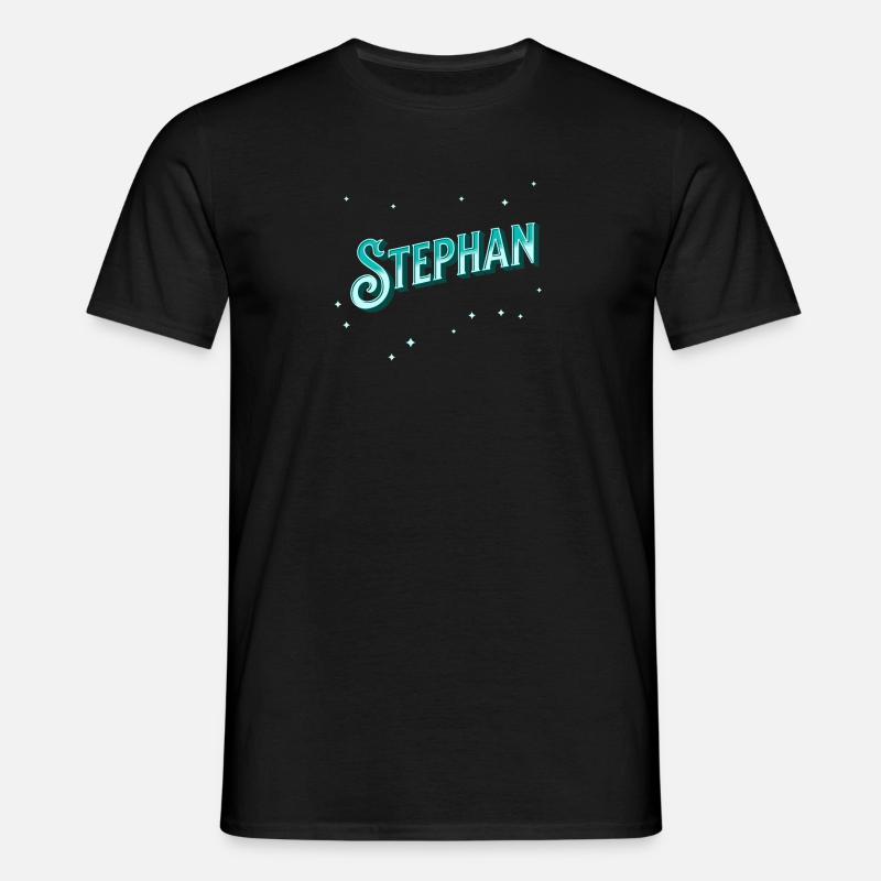 Stephan name personalized - Men's T-Shirt - black