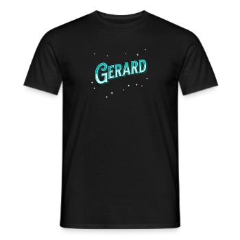 Gérard nomme des prénoms personnalisés - T-shirt homme - noir - Devant - AI Model Male 178 light (178cm)