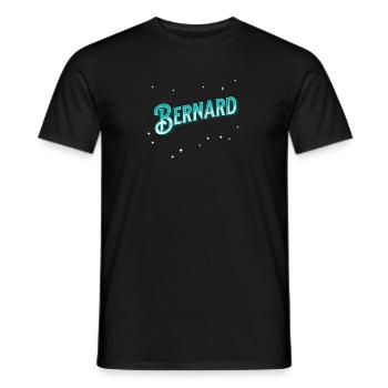 Bernard nomme des noms personnalisés - T-shirt homme - noir - Devant - AI Model Male 178 light (178cm)