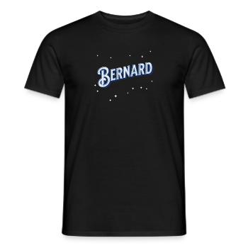 Bernard names personalized - Men's T-Shirt - black - Front - AI Model Male 178 light (178cm)