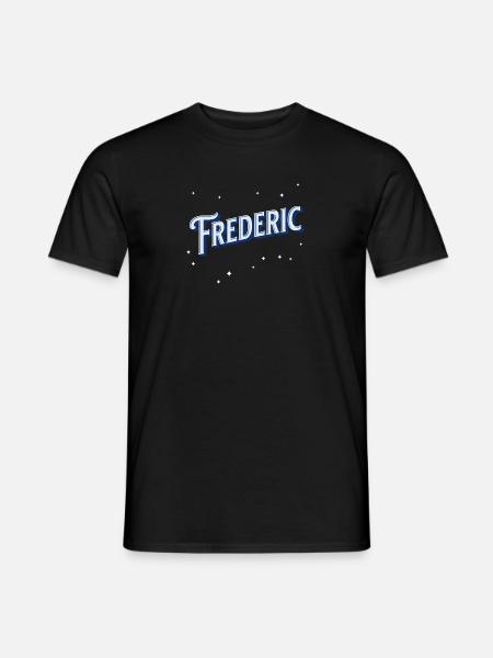 Frederic names personalized - Men's T-Shirt - black