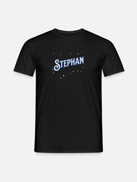 Stephan's name personalized - Men's T-Shirt - black