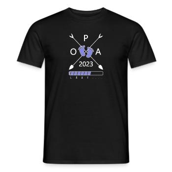 Opa 2023 lädt - Männer T-Shirt - Schwarz - Vorne - AI Model Male 178 light (178cm)