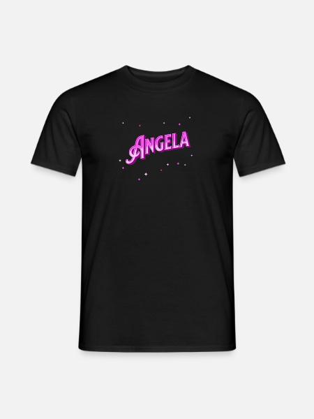 Angela name personalized - Men's T-Shirt - black