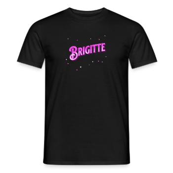 Brigitte name personalized - Men's T-Shirt - black - Front - AI Model Male 178 light (178cm)