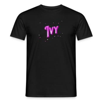 Ivy name personalized - Men's T-Shirt - black - Front - AI Model Male 178 light (178cm)