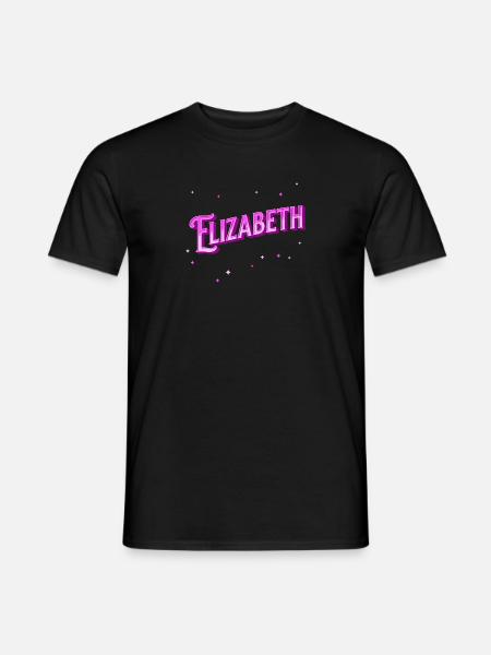 Elizabeth name personalized - Men's T-Shirt - black