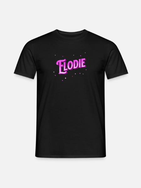 Elodie's name personalized - Men's T-Shirt - black