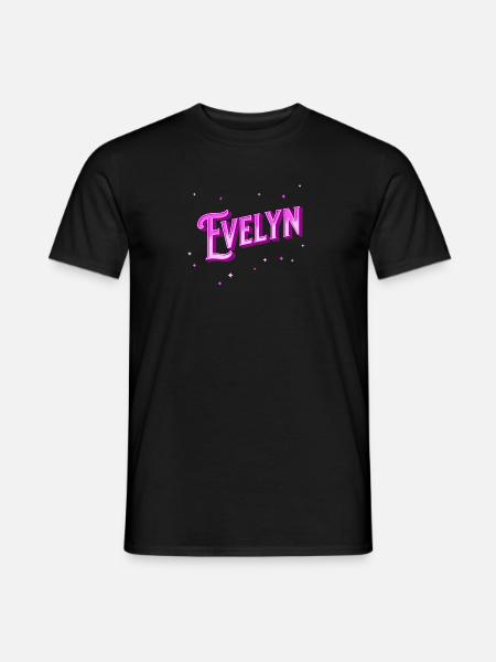 Evelyn name personalized - Men's T-Shirt - black