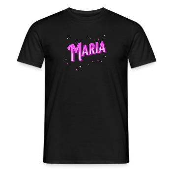 Le prénom de Marie personnalisé - T-shirt homme - noir - Devant - AI Model Male 178 light (178cm)