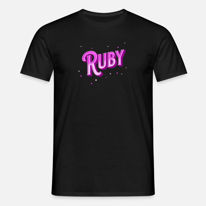 Ruby name personalized - Men's T-Shirt - black