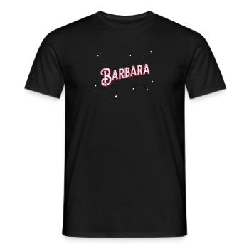 Barbara Namen personalisiert - Männer T-Shirt - Schwarz - Vorne - AI Model Male 178 light (178cm)