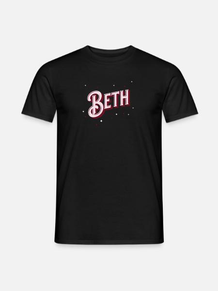 Personalized Beth name - Men's T-Shirt - black