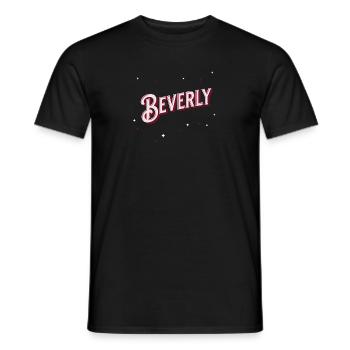 Beverly name personalized - Men's T-Shirt - black - Front - AI Model Male 178 light (178cm)
