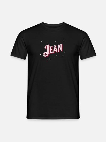 Jean name personalized - Men's T-Shirt - black