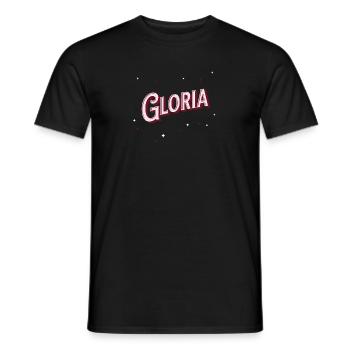 Gloria Namen personalisiert - Männer T-Shirt - Schwarz - Vorne - AI Model Male 178 light (178cm)