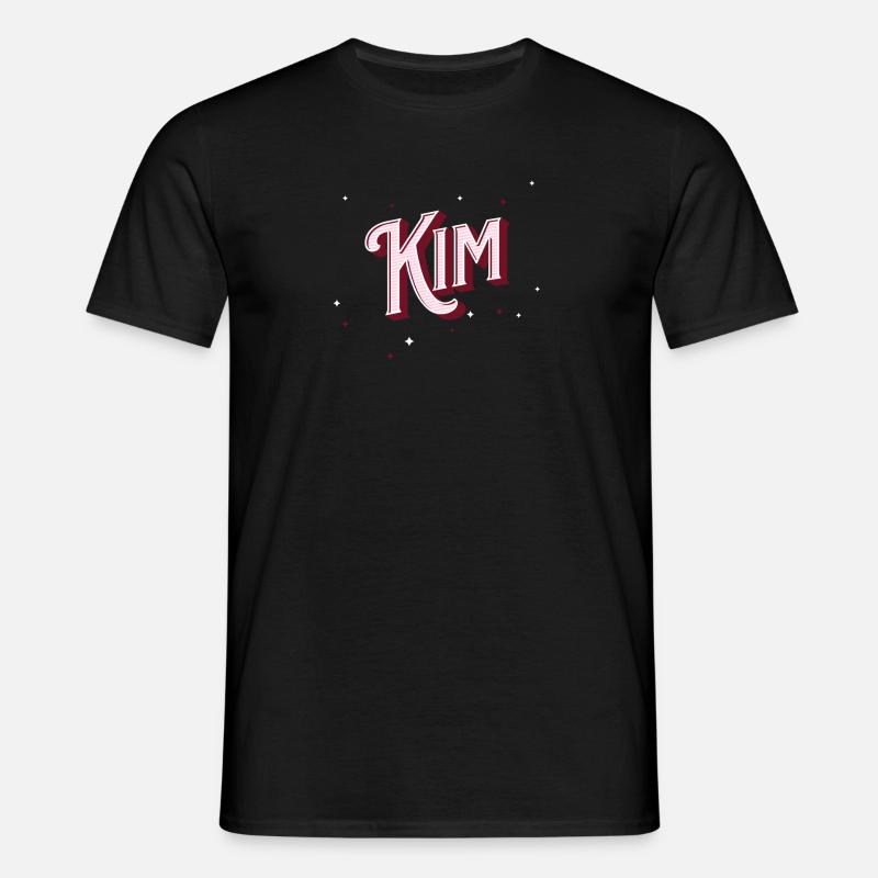 Personalized Kim name - Men's T-Shirt - black