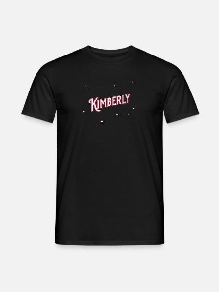 Personalized Kimberly name - Men's T-Shirt - black