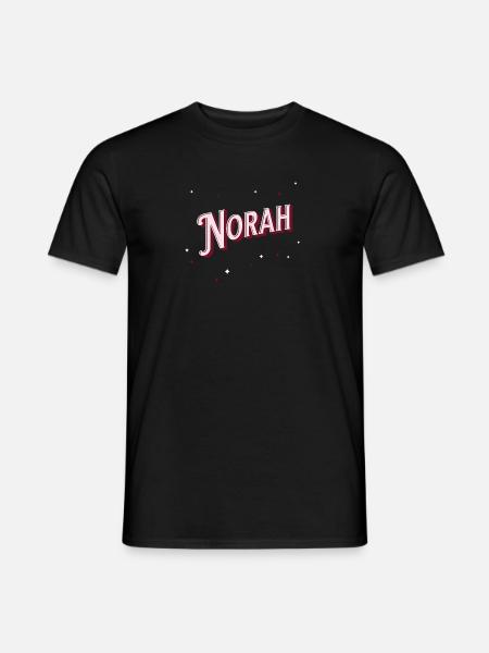 Norah navn personlig - Mænd T-shirt - sort