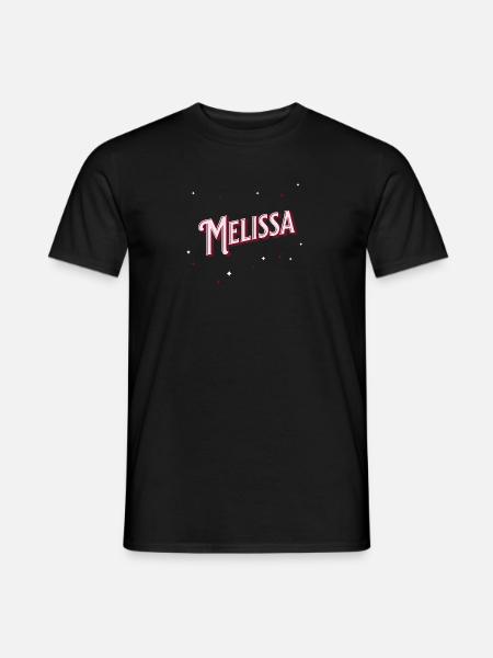 Melissa name personalized - Men's T-Shirt - black