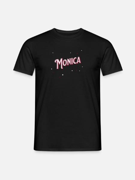 Monica name personalized - Men's T-Shirt - black