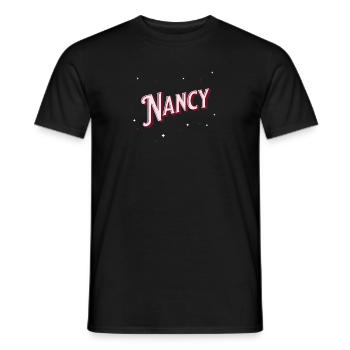 Nancy Namen personalisiert - Männer T-Shirt - Schwarz - Vorne - AI Model Male 178 light (178cm)