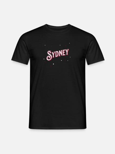 Sydney names personalized - Men's T-Shirt - black