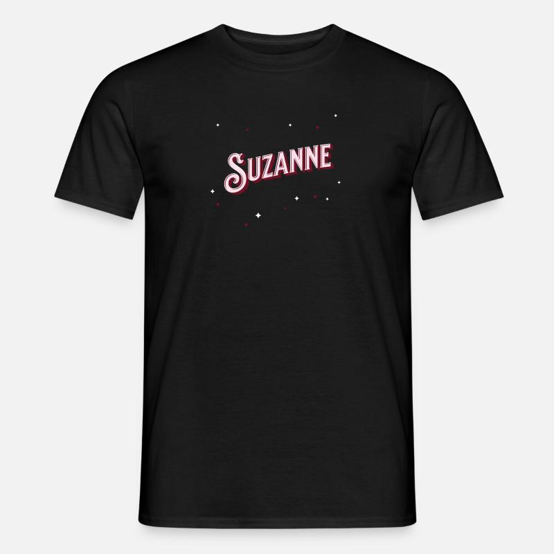 Suzanne name personalized - Men’s T-shirt - black