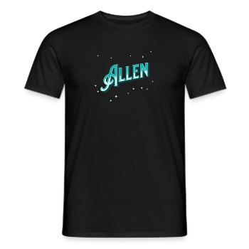Personnalisé pour tous les noms - T-shirt homme - noir - Devant - AI Model Male 178 light (178cm)