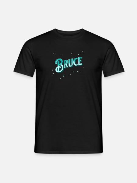 Bruce name personalized - Men's T-Shirt - black