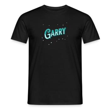 Nom Garry personnalisé - T-shirt homme - noir - Devant - AI Model Male 178 light (178cm)