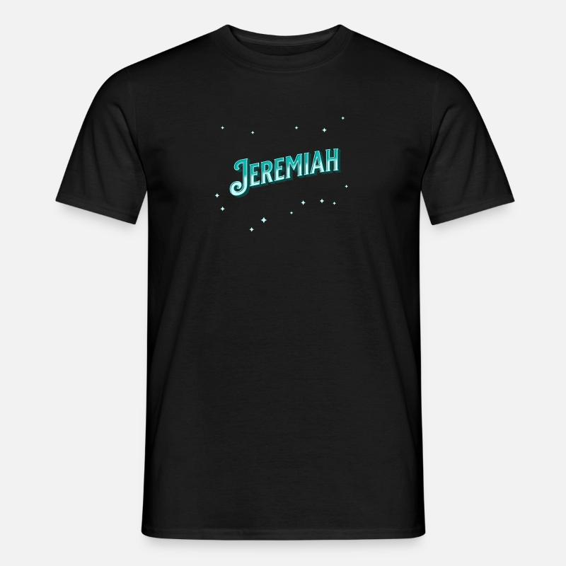 Jeremiah name personalized - Men’s T-shirt - black