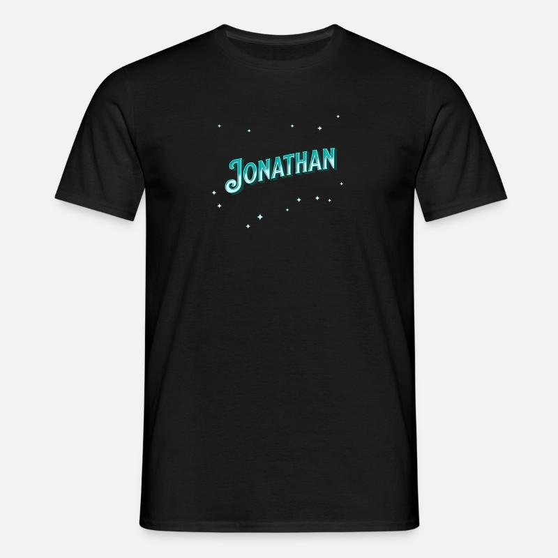 Jonathan name personalized - Men's T-Shirt - black