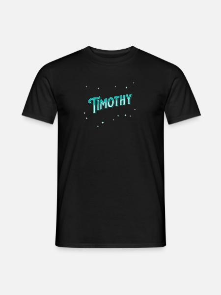 Timothy name personalized - Men's T-Shirt - black