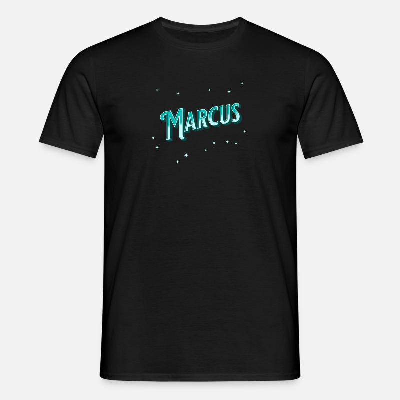Marcus' name personalized - Men's T-Shirt - black